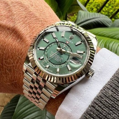 Sky Dweller Fond Vert Pour Homme