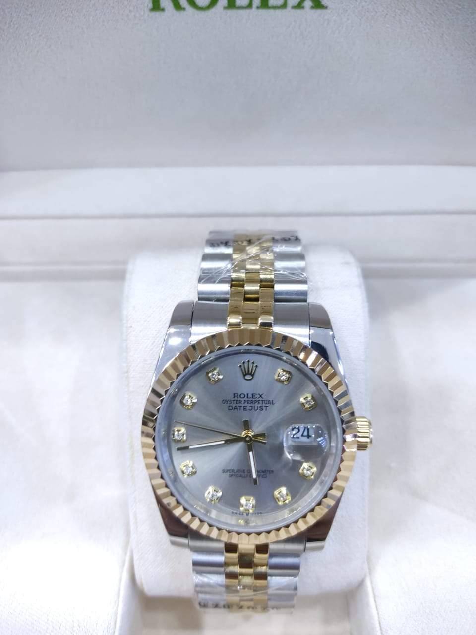 Datejust 36mm 2 Tones Fond Beige Pour Femme