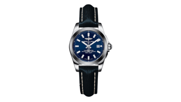 Replica Breitling Galactic 29 Blue Dial Blue Leather Strap ladies W7234812/C948/271X/A12BA.1