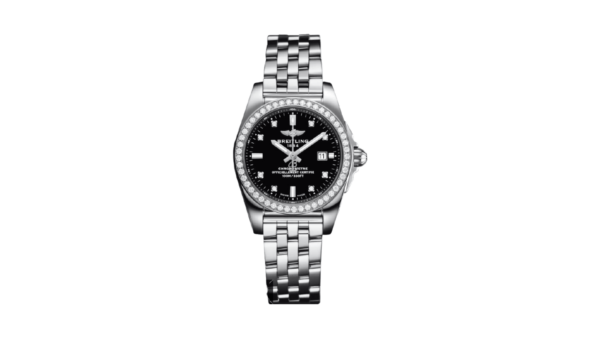 Breitling Galactic Stainless Steel Black Dial Ladies A7234853/BE50/791A Replica Watch