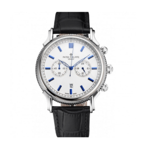 Men Patek Philippe Chronograph White Dial