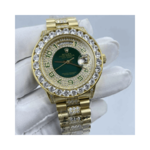 Moissanite Rolex DayDate Circle Dial Face